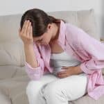 A woman suffering from pelvic floor dysfunction.